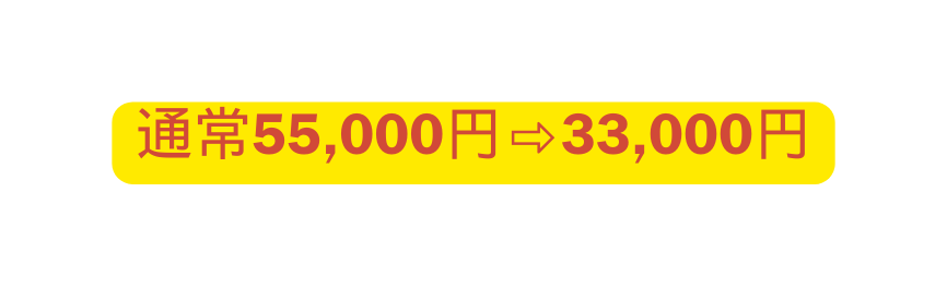 通常55 000円 33 000円